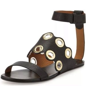 Chloe black leather sandal